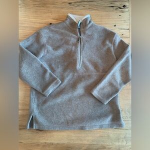 Marsh Landing Petites Two Tone 1/4 Zip Fleece‎ Jacket Tan Women’s Lp Preloved